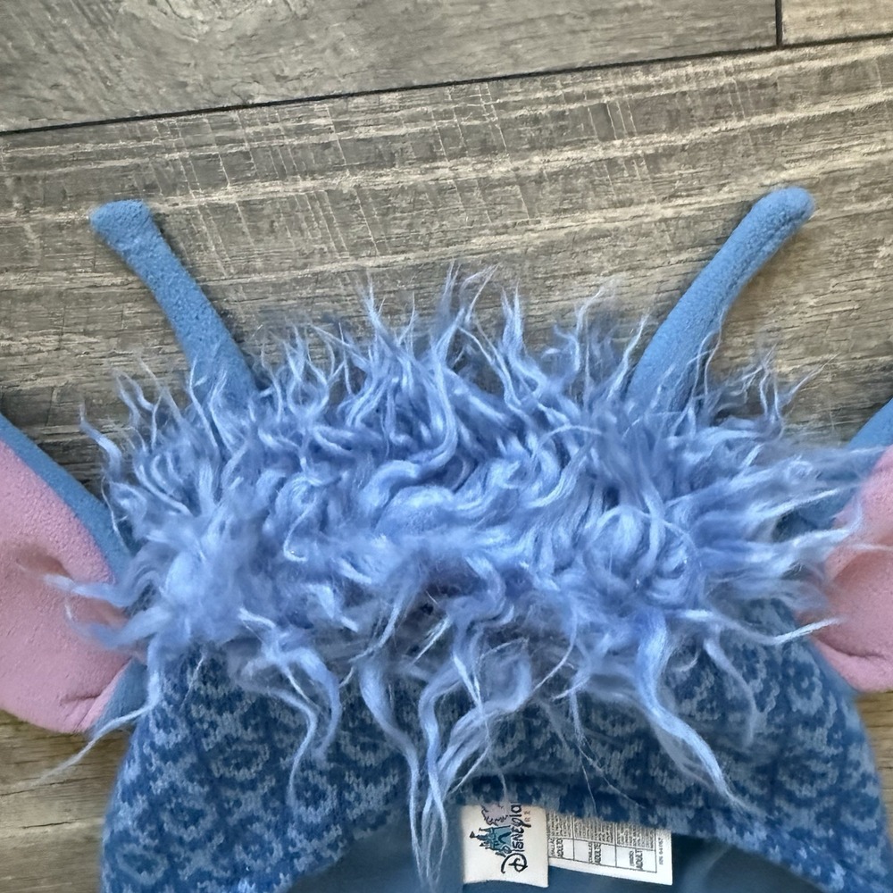 Disneyland Resort Stitch Experiment‎ 626 Knit Lined Beanie Fleece Hat Plush Ears - Picture 9 of 14